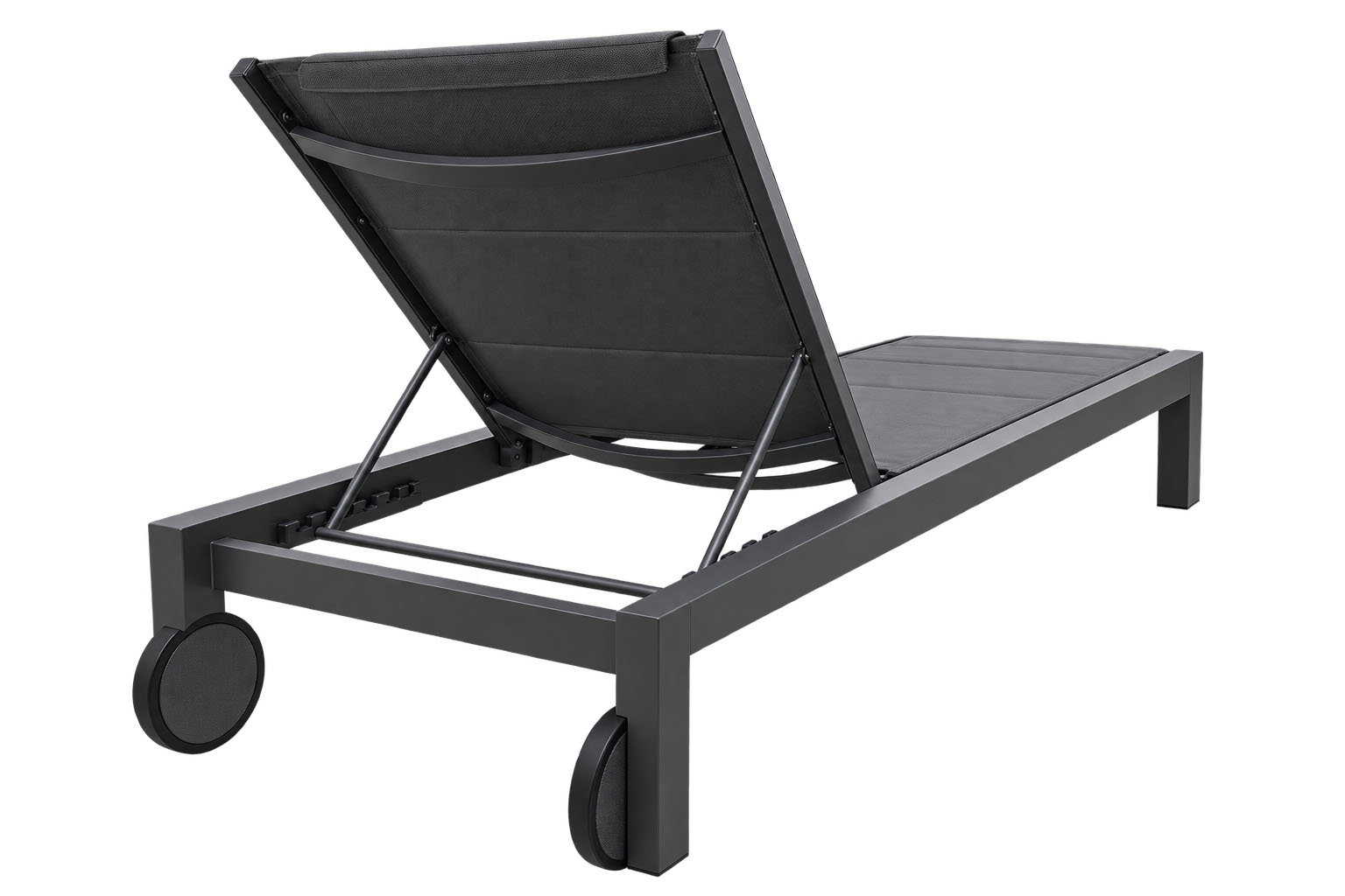 Cali Padded Sling Chaise with headrest and wheels - Image 4